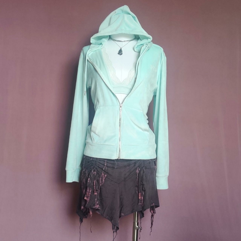 PINK Victoria's Secret Mint Velour 2pc Set